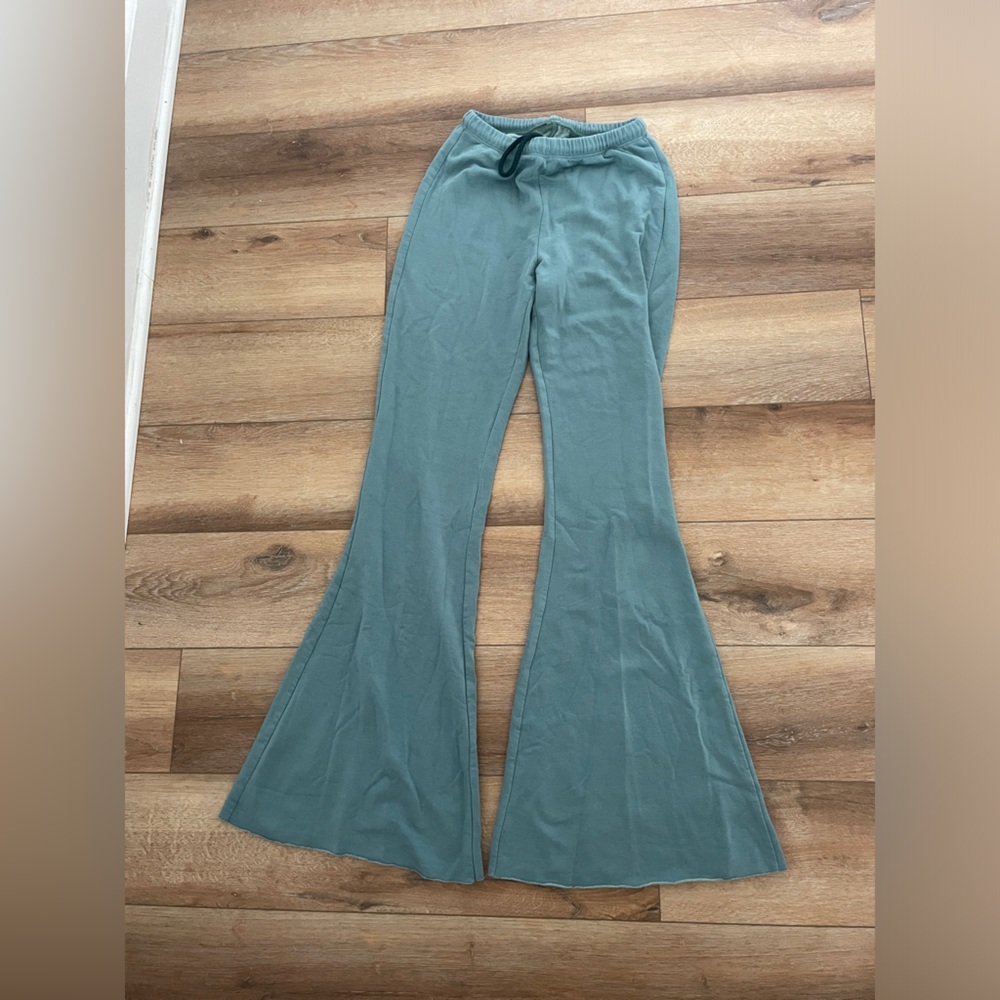 Aerie fleece flare pant